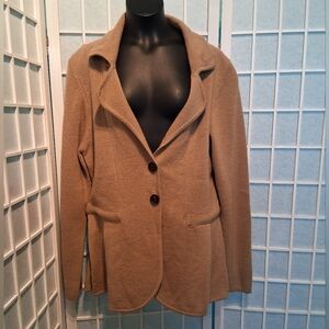 AVA Wool  Tan Women's Blazer 6596